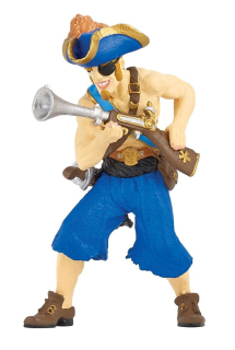 PIRÁT JEDNOOKÝ S PUŠKOU MODRÝ