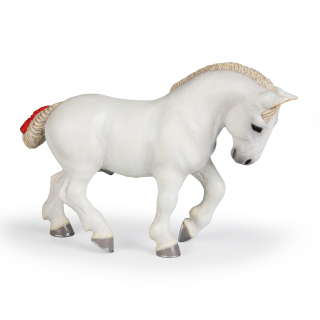 KŮŇ PERCHERON BÍLÝ
